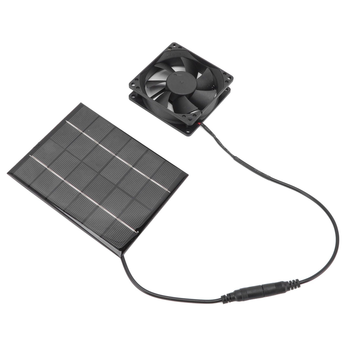 Solar Panel Fan Exhaust Air Ventilation Heat Dissipation Tool for Greenhouse Shed
