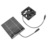 Solar Panel Fan Exhaust Air Ventilation Heat Dissipation Tool for Greenhouse Shed