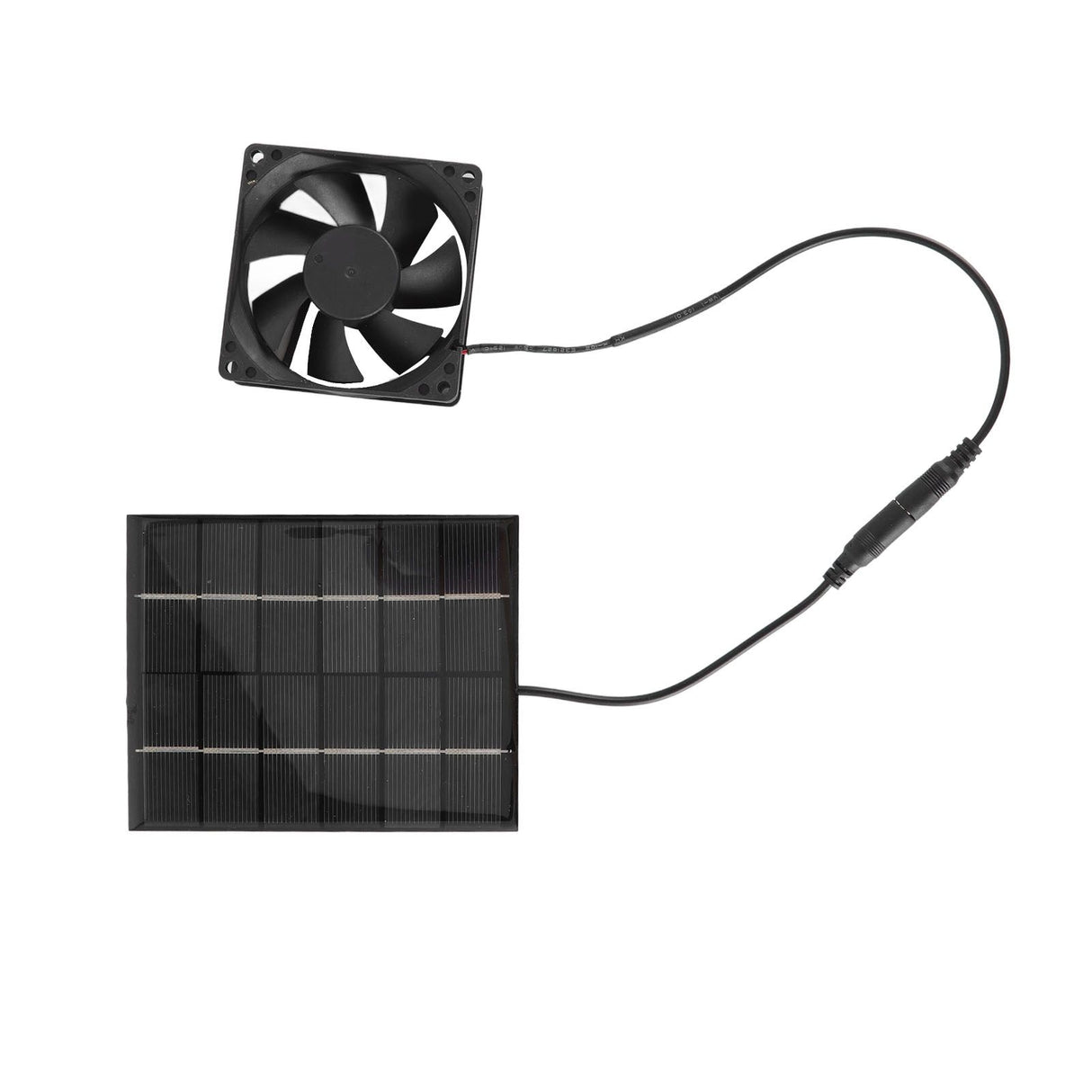 Solar Panel Fan Exhaust Air Ventilation Heat Dissipation Tool for Greenhouse Shed