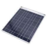 Solar Panel 13W 5V Flexible Dual USB Output Lightweight Portable Energy Saving Solar Battery Charger for Travel - Front View