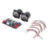 2pcs VU Level Meter Power Amplifier VU Panel Meter with Driver Board for Recording Studio 12V‑18V