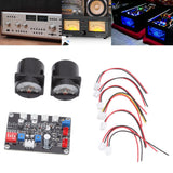 2pcs VU Level Meter Power Amplifier VU Panel Meter with Driver Board for Recording Studio 12V‑18V
