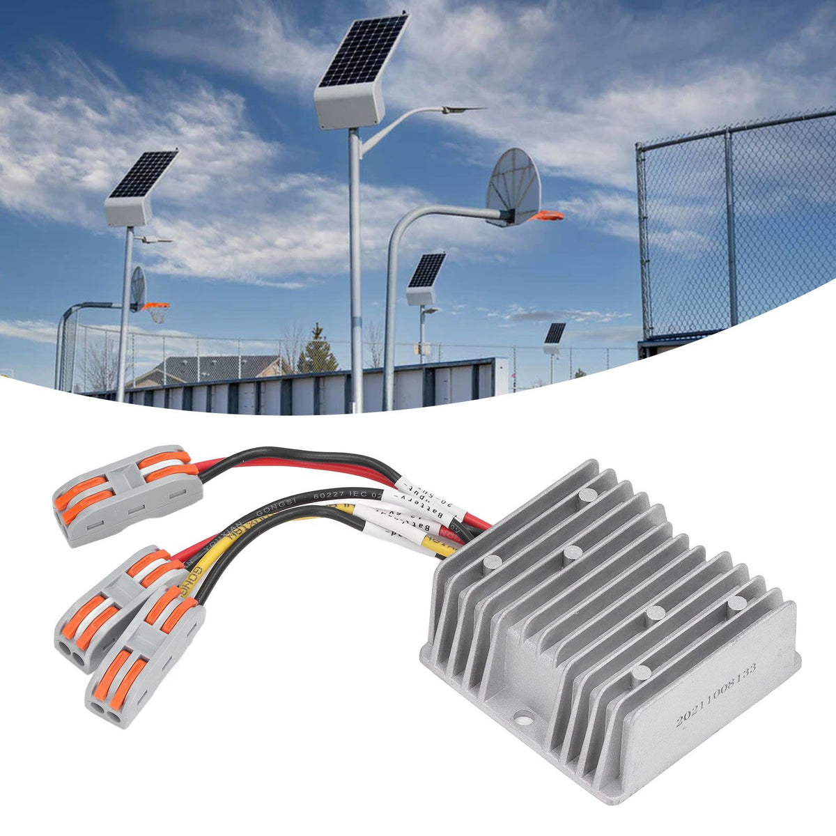 300W 20A Solar Panel Controller MPPT Night Load Output Photovoltaic Solar Controller for Street Light 13.8V