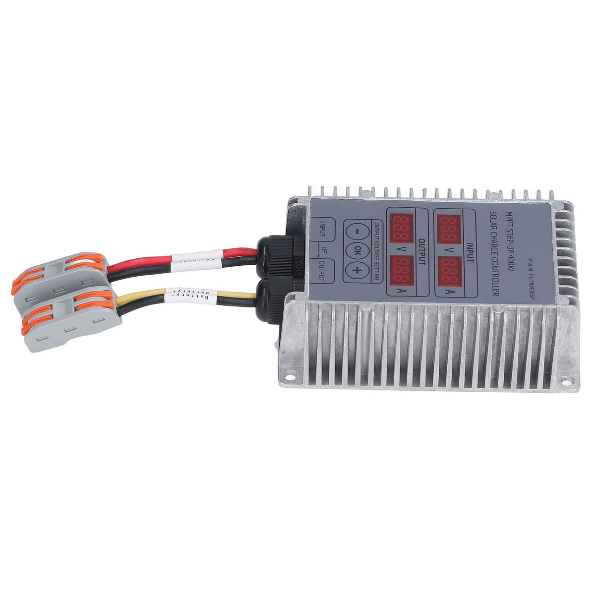 Solar Battery Charge Controller Boost MPPT Voltage Adjustable Waterproof with Display 24‑85V 400W
