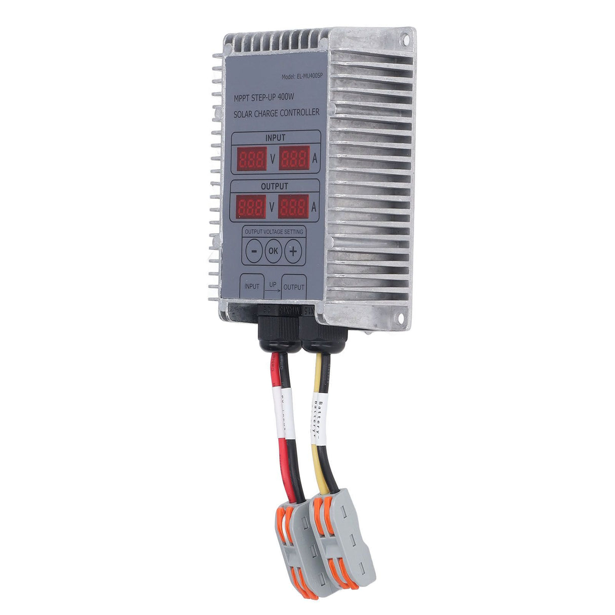Solar Battery Charge Controller Boost MPPT Voltage Adjustable Waterproof with Display 24‑85V 400W