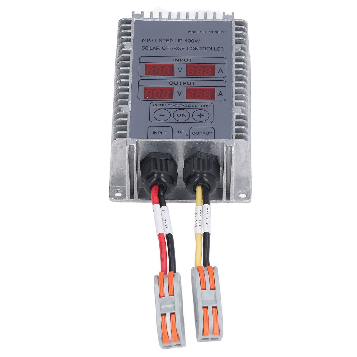 Solar Battery Charge Controller Boost MPPT Voltage Adjustable Waterproof with Display 24‑85V 400W