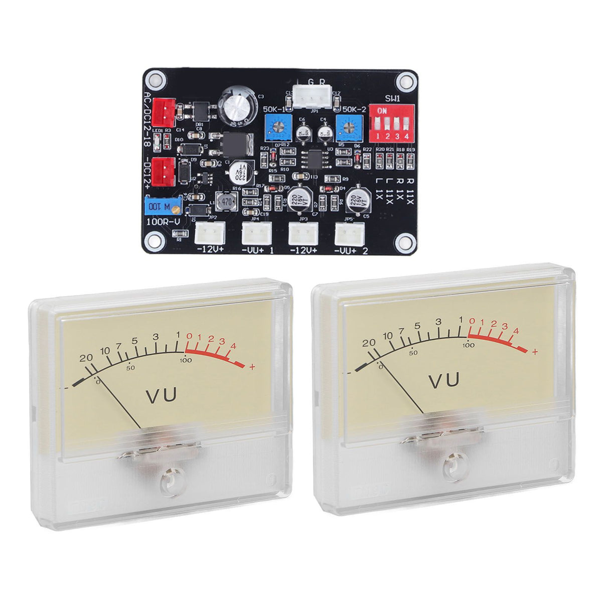 High Accuracy Power Amplifier VU Meter Preamplifier Audio Level Meter with Driver Board