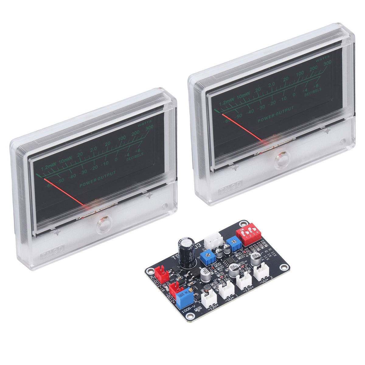 VU Meter Driver Board High Precise Adjustment Power Amplifier DB Meter with Backlit for DIY