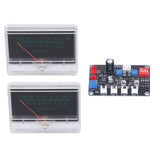 VU Meter Driver Board High Precise Adjustment Power Amplifier DB Meter with Backlit for DIY