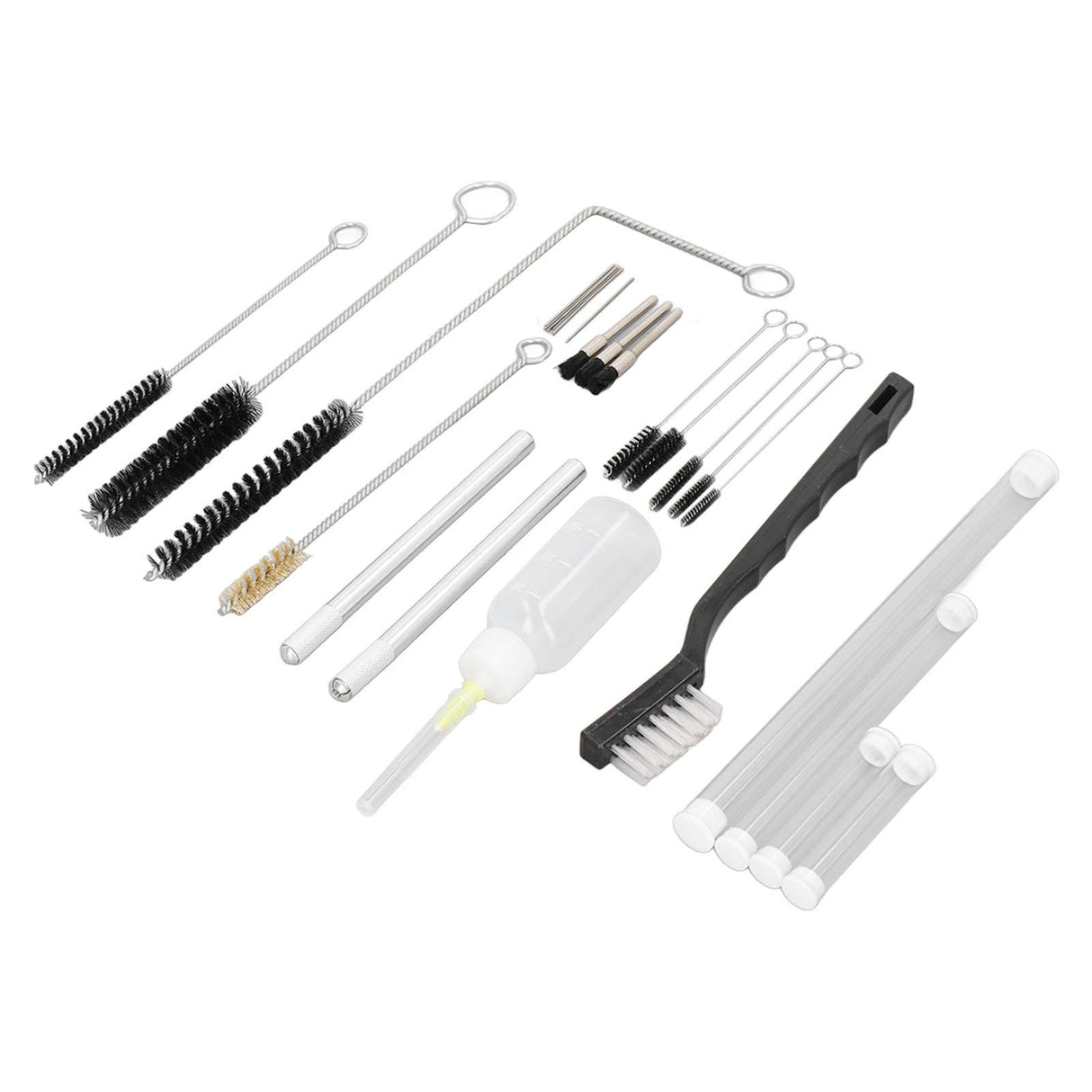 Spray Cleaning Tool Spray Repair Tools Airbrush Cleaning Kit with Lubrication Bottle Cleaning Brush Spare Needle Accessories