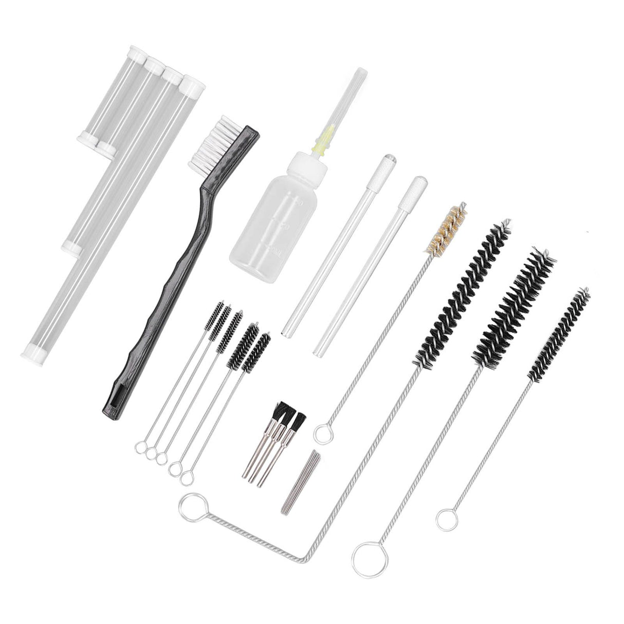 Spray Cleaning Tool Spray Repair Tools Airbrush Cleaning Kit with Lubrication Bottle Cleaning Brush Spare Needle Accessories