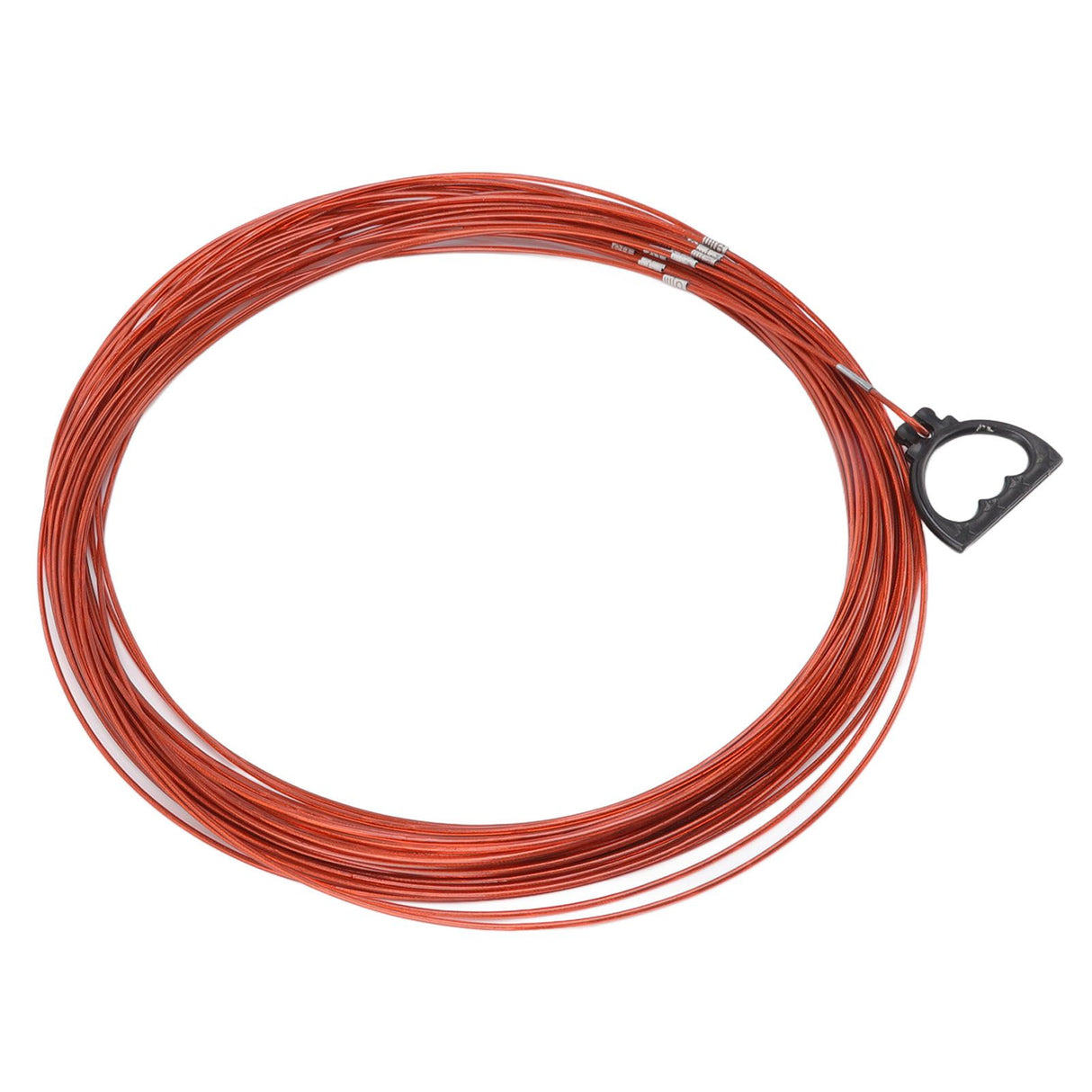 Steel Wire Measuring Rope Plastic Coated Construction Site Measuring Rope with Pull Ring for Railway Farmland 30m/98.4ft
