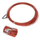 Steel Wire Measuring Rope Plastic Coated Construction Site Measuring Rope with Pull Ring for Railway Farmland 30m/98.4ft - Extra Image
