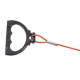 Steel Wire Measuring Rope Plastic Coated Construction Site Measuring Rope with Pull Ring for Railway Farmland 30m/98.4ft