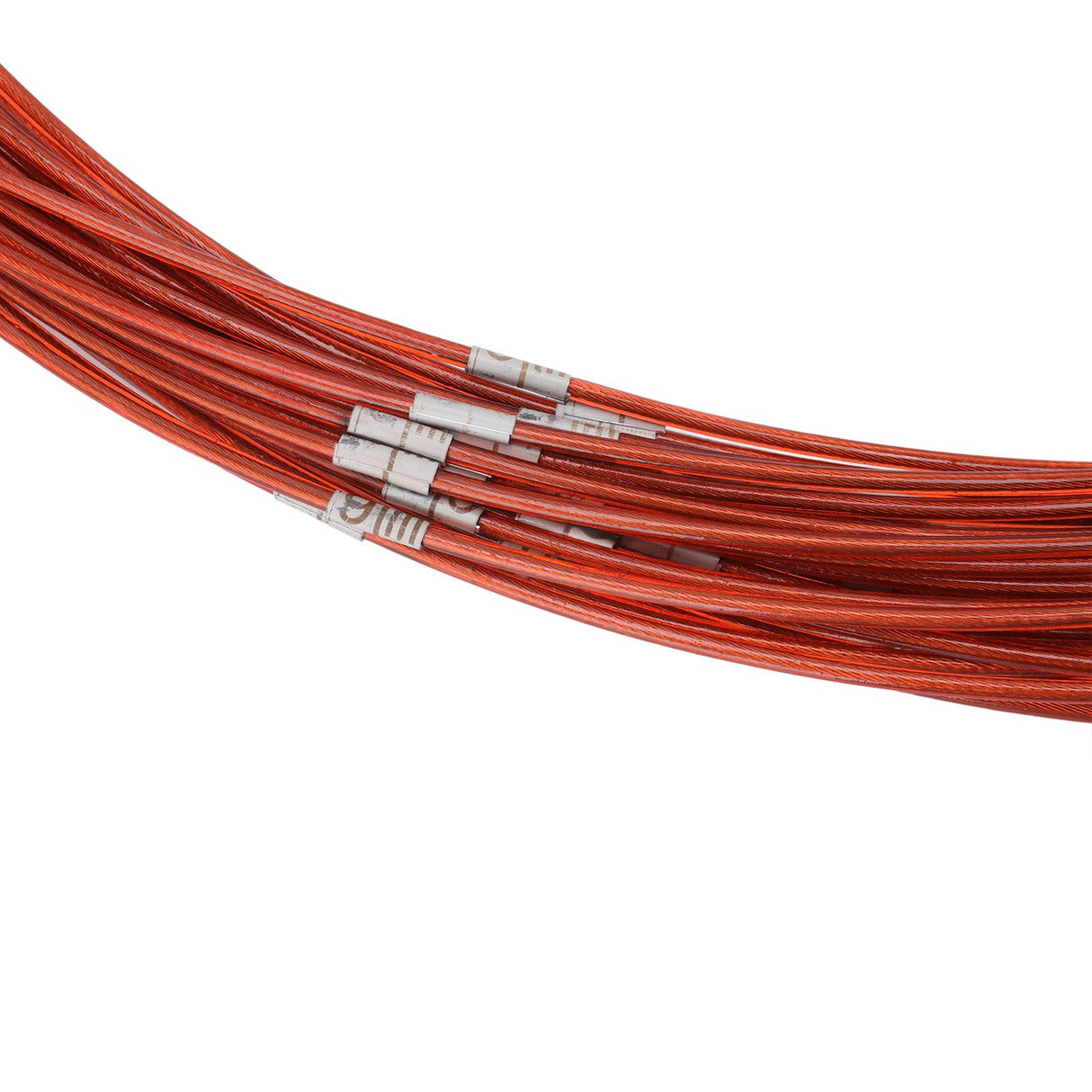 Steel Wire Measuring Rope Plastic Coated Construction Site Measuring Rope with Pull Ring for Railway Farmland 30m/98.4ft