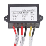MPPT Solar Controller 150W 10A Photosensitive Night Load Output Solar Panel Controller for Street Lamp 14.6V - Extra Image