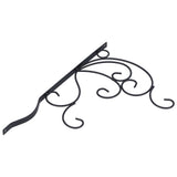 Hanging Plants Bracket Wall Mounted Iron Decorative Planter Hook Hanger with Screws for Living Room Balcony - Top-Down View