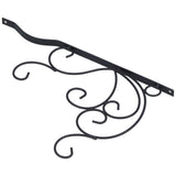 Hanging Plants Bracket Wall Mounted Iron Decorative Planter Hook Hanger with Screws for Living Room Balcony - Close-Up Angle