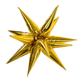 24Pcs Aluminum Foil Balloons Set Explosion Star Balloons for Wedding Celebration Holiday Party Arrangement Decoration