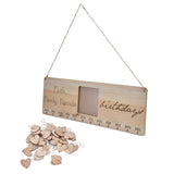 Wooden Craft Calendar Multi Purpose Stylish Complete Tools Wooden DIY Calendar for Gifts Decorations - Top-Down View