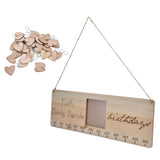 Wooden Craft Calendar Multi Purpose Stylish Complete Tools Wooden DIY Calendar for Gifts Decorations