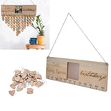 Wooden Craft Calendar Multi Purpose Stylish Complete Tools Wooden DIY Calendar for Gifts Decorations
