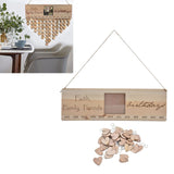 Wooden Craft Calendar Multi Purpose Stylish Complete Tools Wooden DIY Calendar for Gifts Decorations