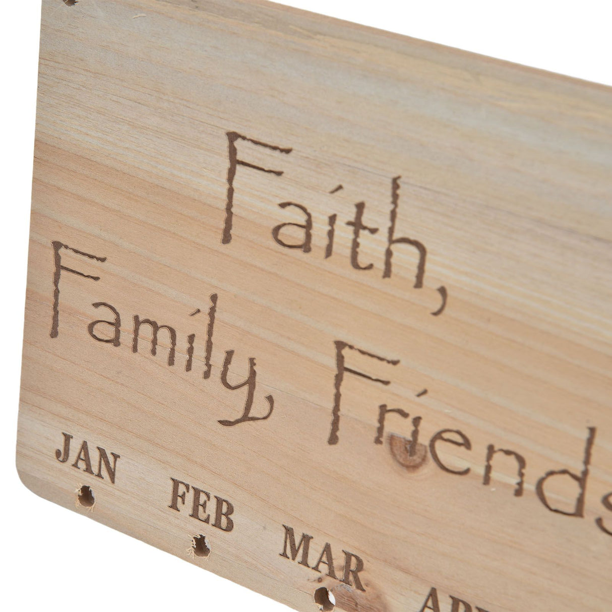 Wooden Craft Calendar Multi Purpose Stylish Complete Tools Wooden DIY Calendar for Gifts Decorations