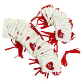 Christmas Advent Calendar Bags 31 Days Hanging Countdown Felt Gift Pockets for Party Festival Decoration - Low Angle