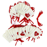 Christmas Advent Calendar Bags 31 Days Hanging Countdown Felt Gift Pockets for Party Festival Decoration - Extra Image