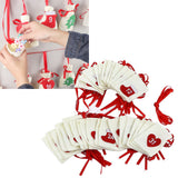 Christmas Advent Calendar Bags 31 Days Hanging Countdown Felt Gift Pockets for Party Festival Decoration - Extra Image