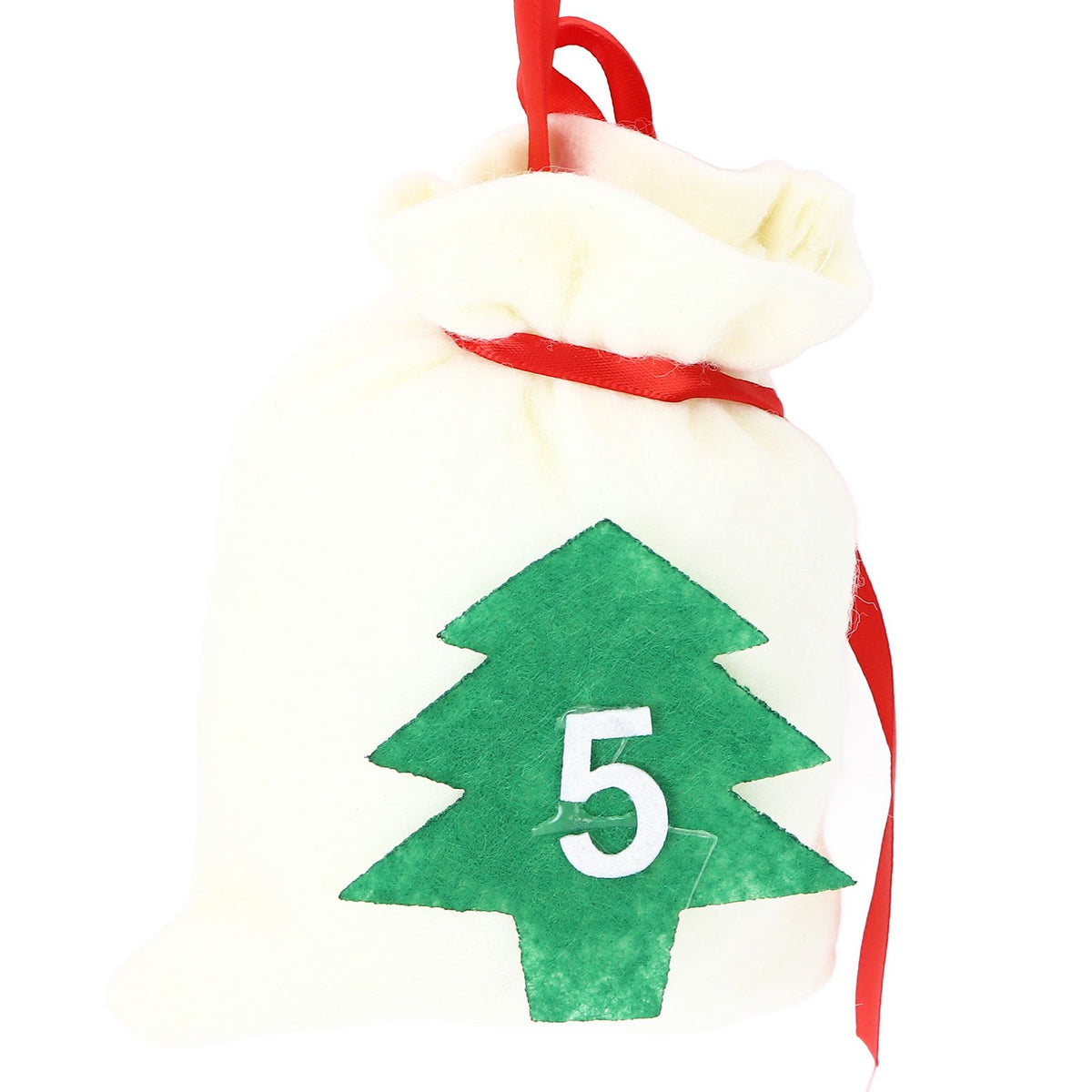 Christmas Advent Calendar Bags 31 Days Hanging Countdown Felt Gift Pockets for Party Festival Decoration