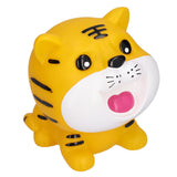 Piggy Bank Anti Fall Waterproof Cartoon Money Saving Box for Boys Girls Kids Birthday Gift(Big Hip Hop Tiger Open Your Eyes ) - Front View