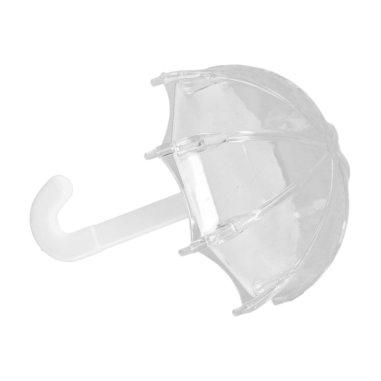 12pcs Umbrella Shaped Candy Box Portable Cute Exquisite Plastic Packaging Gift Box for Birthday PartyWhite