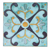 4Pcs/Set Antique Tile Stickers Retro Style Waterproof Self Adhesive Decals for Kitchen Bathroom Decor 30x30cm