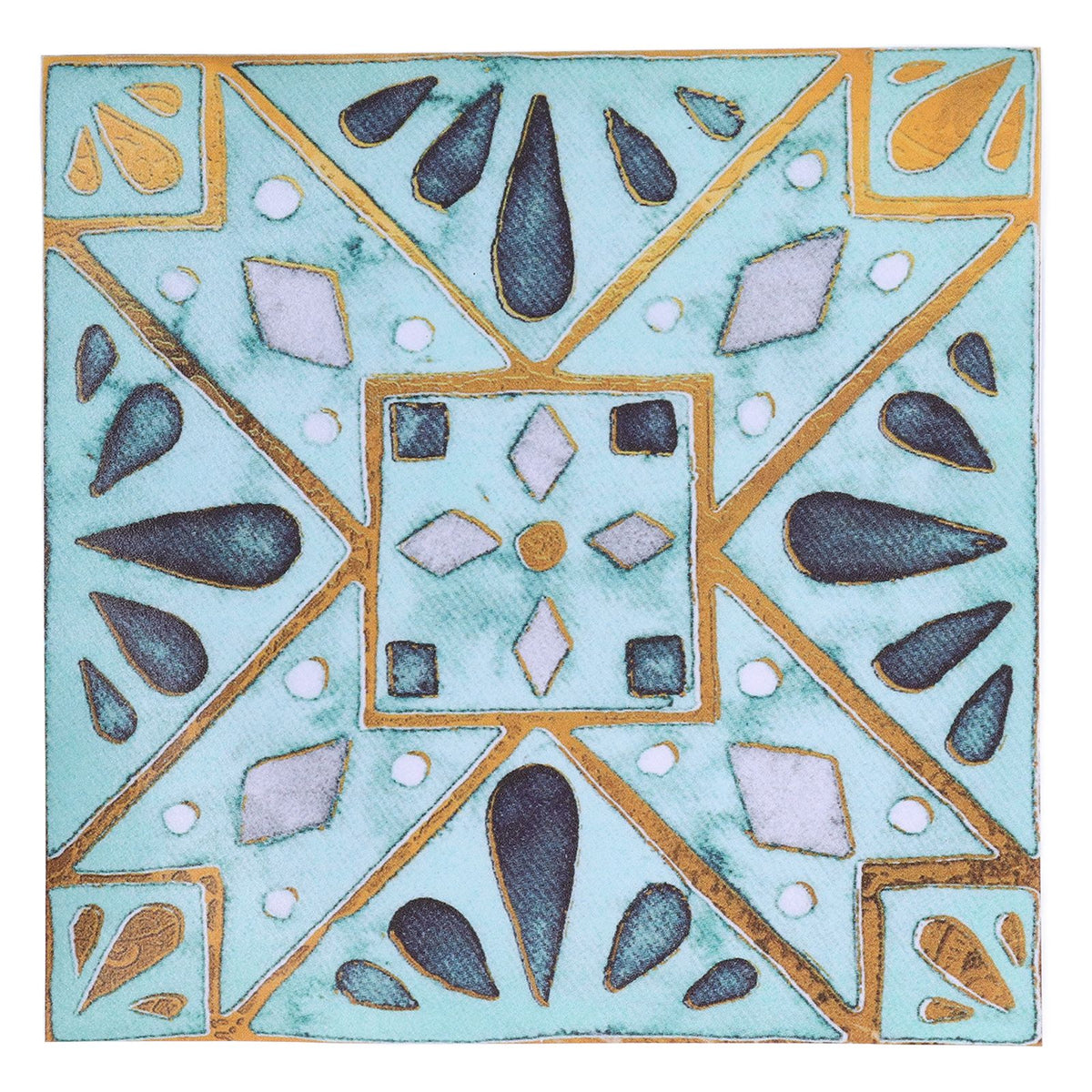 4Pcs/Set Antique Tile Stickers Retro Style Waterproof Self Adhesive Decals for Kitchen Bathroom Decor 30x30cm