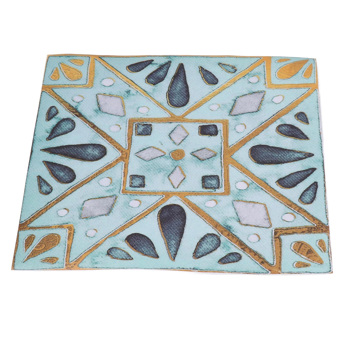 4Pcs/Set Antique Tile Stickers Retro Style Waterproof Self Adhesive Decals for Kitchen Bathroom Decor 30x30cm