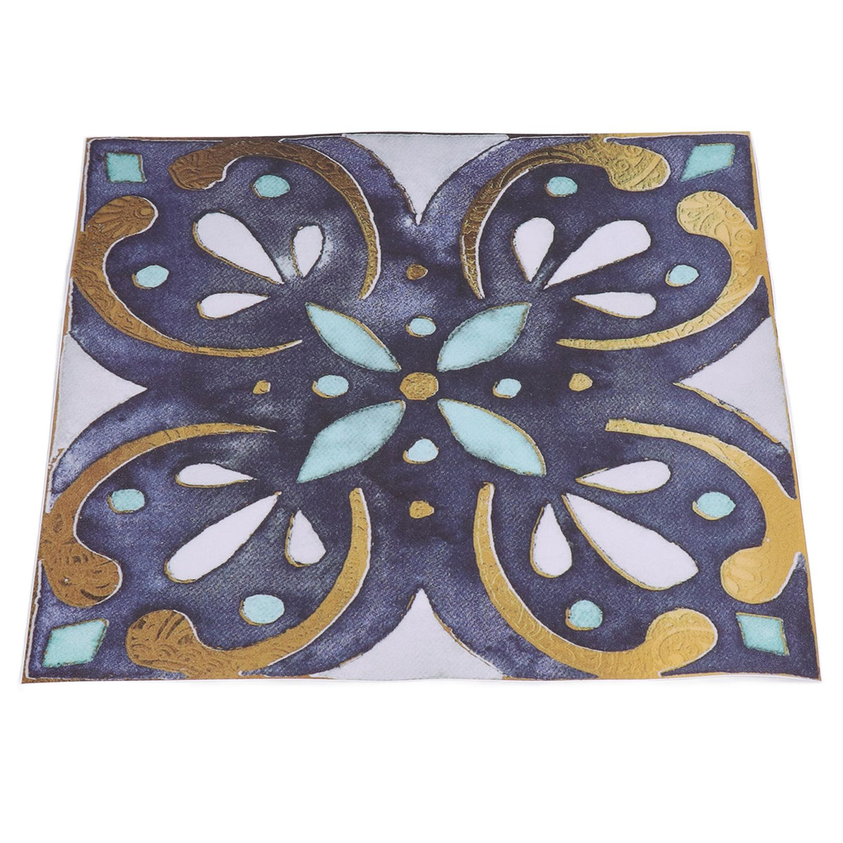 4Pcs/Set Antique Tile Stickers Retro Style Waterproof Self Adhesive Decals for Kitchen Bathroom Decor 30x30cm