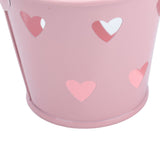 12pcs Mini Metal Bucket Hollow Heart Shaped Bucket with Handle for Candies Outdoor Flower Cosmetics - Extra Image