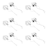 12pcs Christmas Ornament Heart Shape PVC Christmas Tree Hanging Decorations for Valentine's Day PartySilver