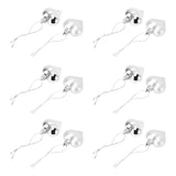 12pcs Christmas Ornament Heart Shape PVC Christmas Tree Hanging Decorations for Valentine's Day PartySilver - Extra Image