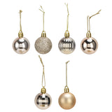 36Pcs Christmas Tree Ball Ornaments Shatterproof Hanging Decorations Xmas Pendant for Festival Holiday PartyGold - Extra Image
