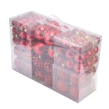 100pcs Christmas Ball Ornaments Shatterproof Hanging Balls for Christmas Tree Party DecorationRed