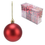 100pcs Christmas Ball Ornaments Shatterproof Hanging Balls for Christmas Tree Party DecorationRed