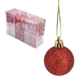 100pcs Christmas Ball Ornaments Shatterproof Hanging Balls for Christmas Tree Party DecorationRed