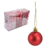 100pcs Christmas Ball Ornaments Shatterproof Hanging Balls for Christmas Tree Party DecorationRed