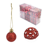 100pcs Christmas Ball Ornaments Shatterproof Hanging Balls for Christmas Tree Party DecorationRed