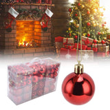 100pcs Christmas Ball Ornaments Shatterproof Hanging Balls for Christmas Tree Party DecorationRed
