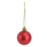 100pcs Christmas Ball Ornaments Shatterproof Hanging Balls for Christmas Tree Party DecorationRed