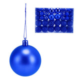 100pcs Christmas Ball Ornaments Shatterproof Hanging Balls for Christmas Tree Party DecorationBlue